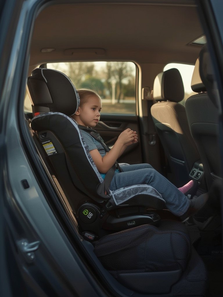 booster seat in action