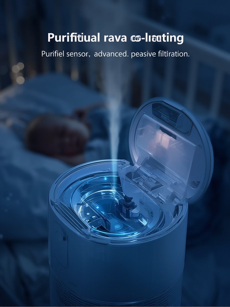 evaporative humidifier in action