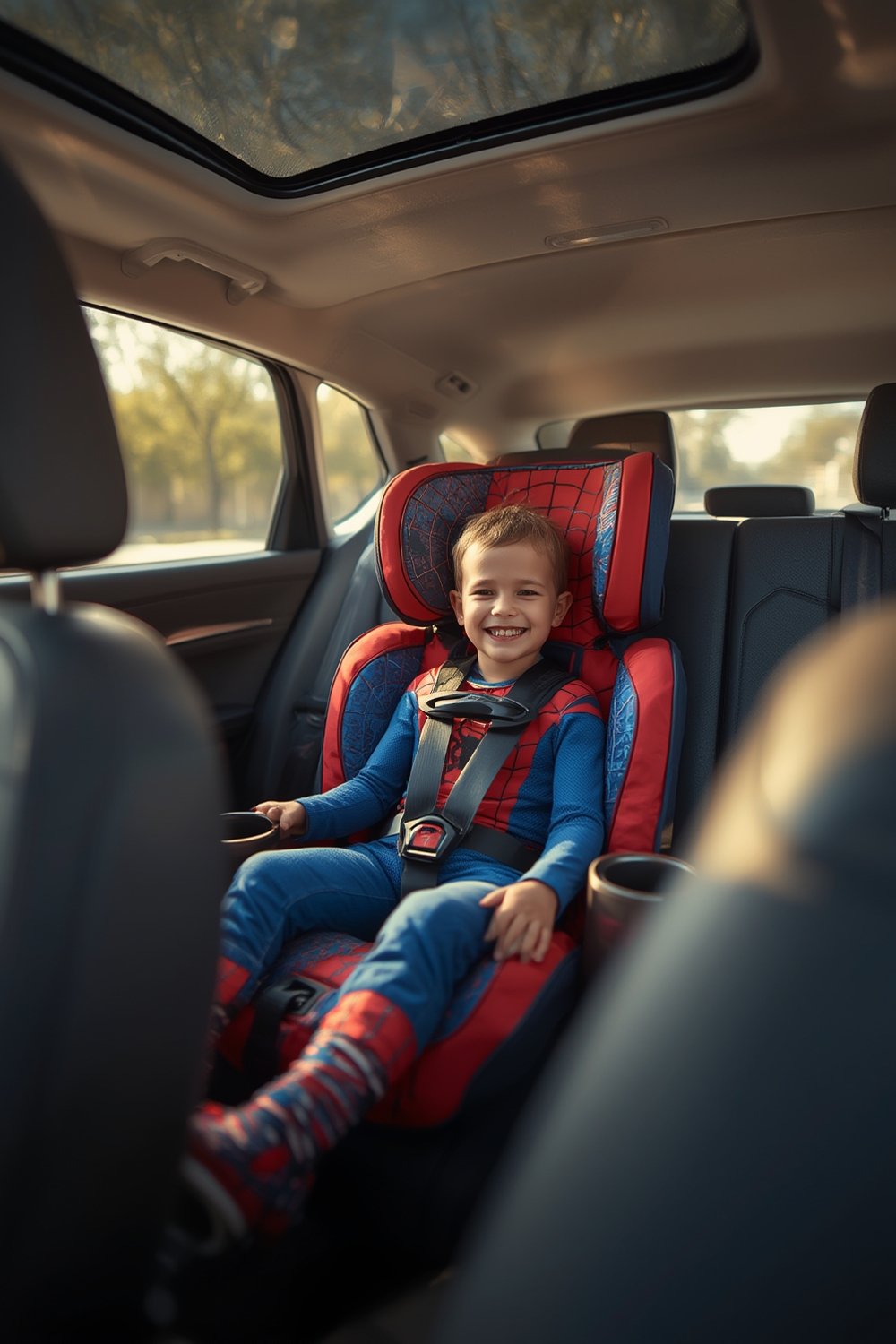 spiderman carseat product view
